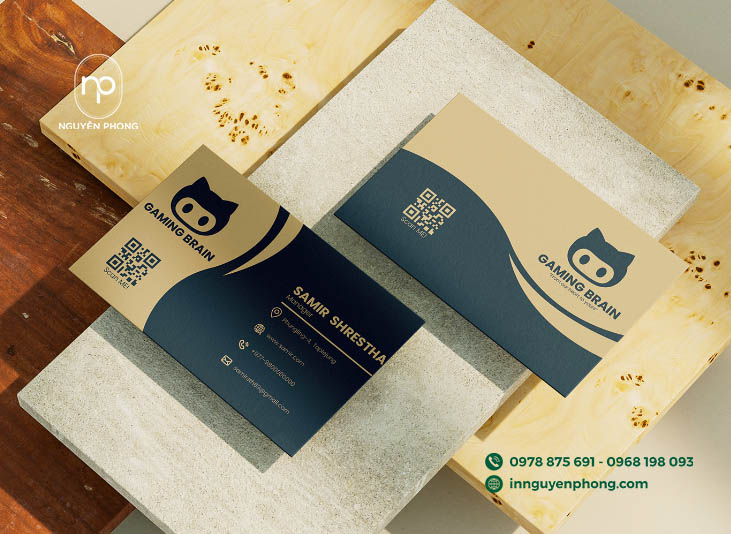 Mẫu card visit công ty game